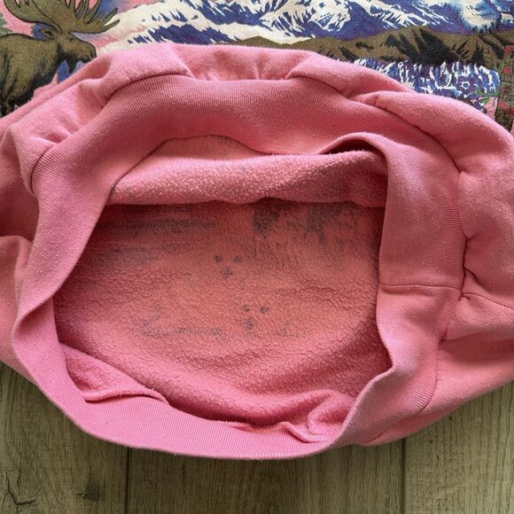 Vintage 90's Lifestyles Resort Alaska Collared Sweatshirt Mens Medium Wildlife - Picture 6 of 7